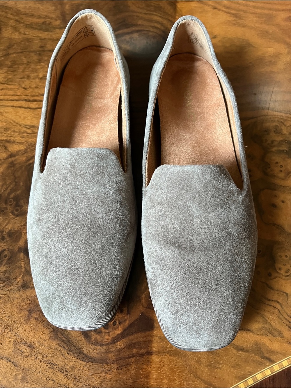 NWOB Vionic Willa 2.0 Women's Suede Loafers in Grey Orthotic Size 8
